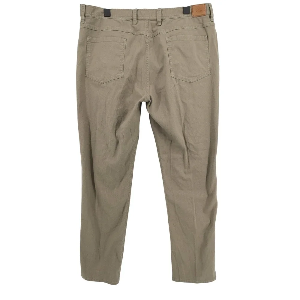 GenTeal Canvas 5-Pocket Pants Khaki Mens 38x32 (measures ~ 30